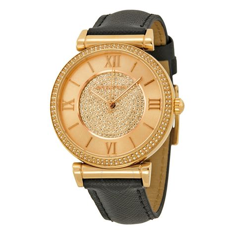 michael kors cuff leather watch|michael kors watch leather women.